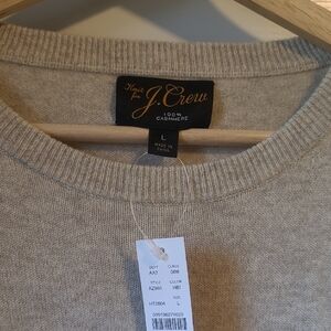 J. Crew Men's Cashmere Sweater - Oatmeal